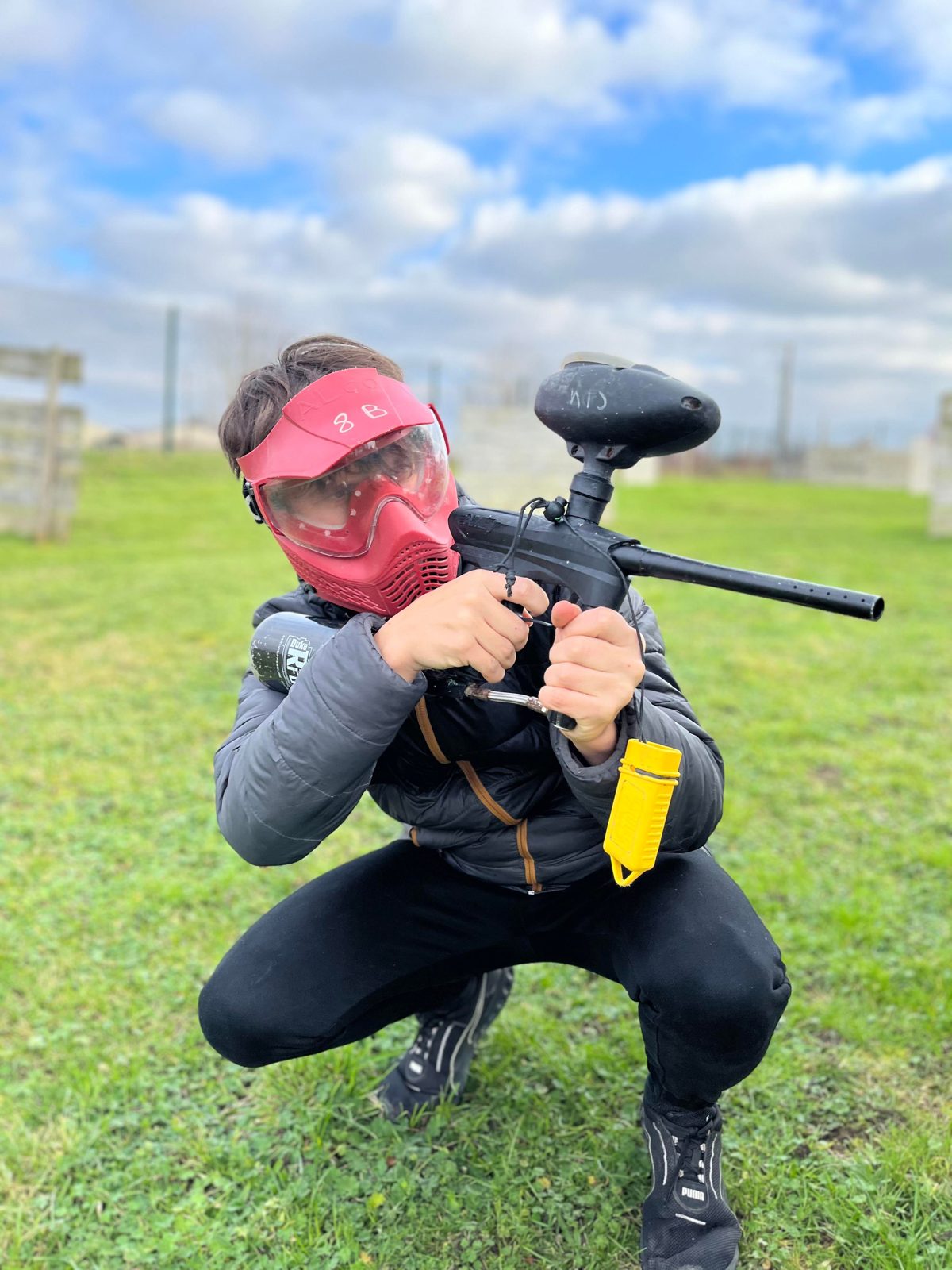 Session de paintball en groupe pour un EVG chez Team Square